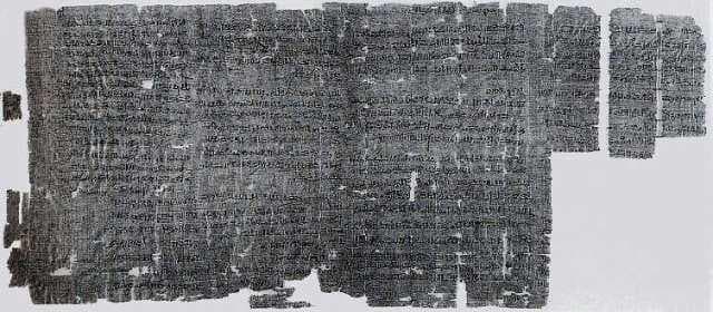 Judicial Papyrus of Turin, verso ii, containing the records of the strike